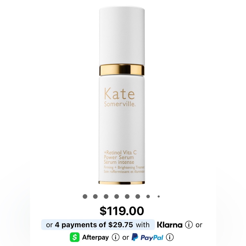 Kate Somerville +Retinol Vita C Power Serum NWT